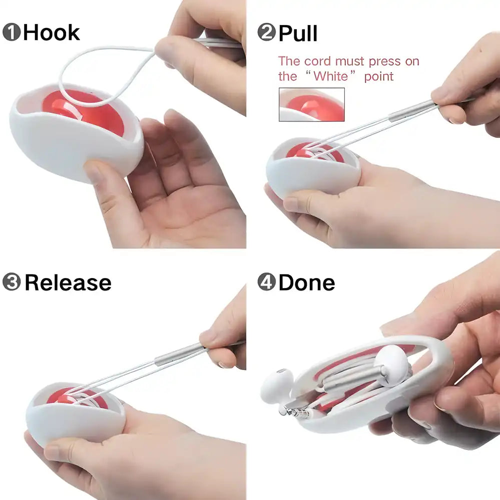 Automatic Cord Winder Wrap/Headphone Cable Storage Organizer - NuroHub