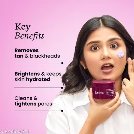 Foxtale- (Pack of 2) De-Tan Face Mask for Glowing Skin