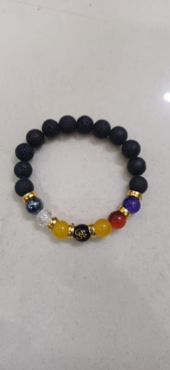Natural Beads Om Bracelet - NuroHub