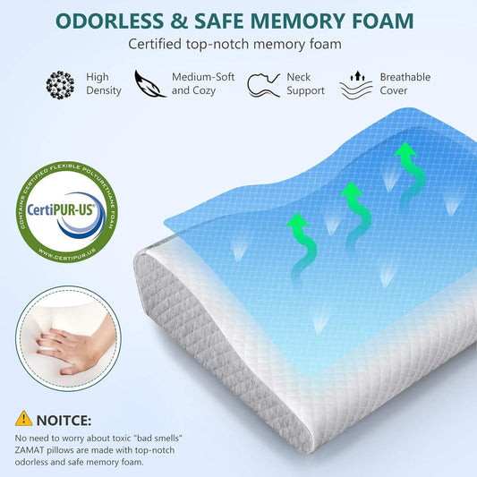 Foam Pillow for Neck Pain Relief - NuroHub