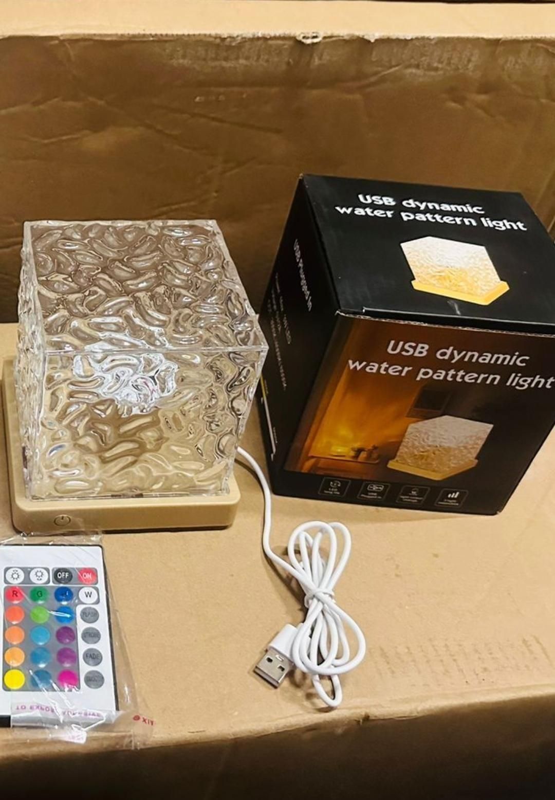 Rotating Water Ripple Night Light Aura Lamp - NuroHub