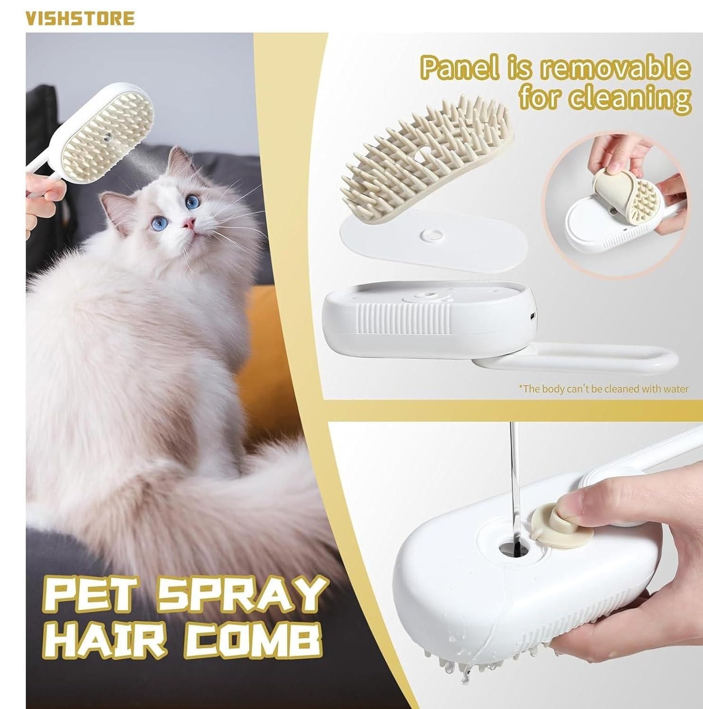 Steam Brush for Dog/Cat - NuroHub