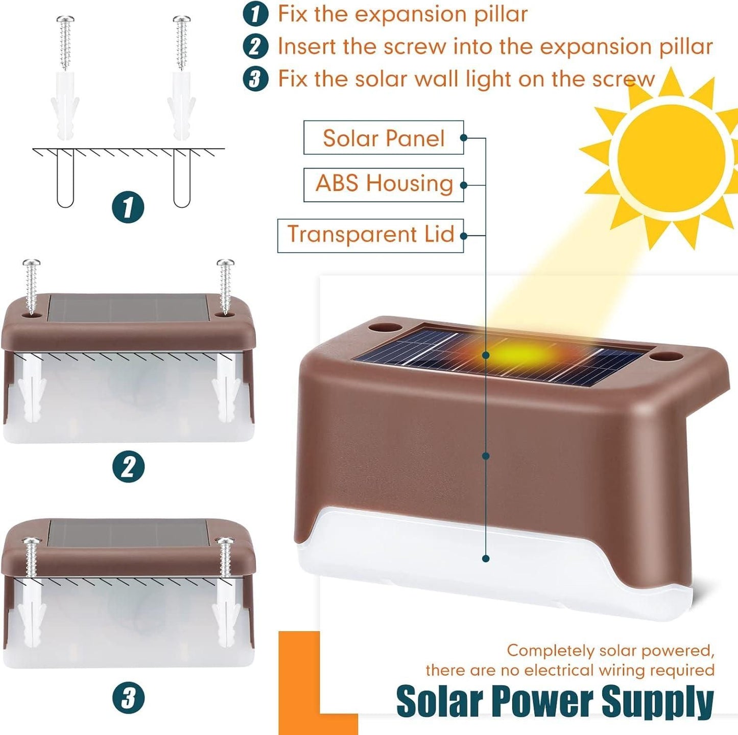 Solar Deck Lights Outdoor - NuroHub