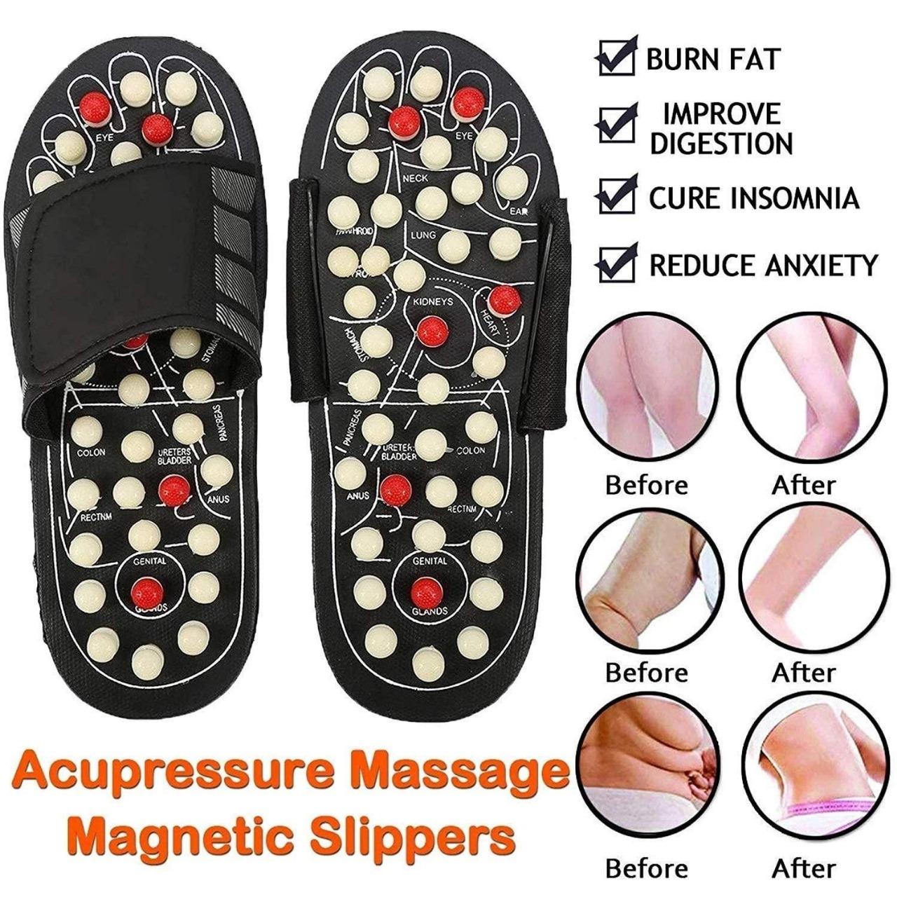 Acupressure and Magnetic Therapy Paduka Slippers for Full Body Blood Circulation For Men and Women - NuroHub