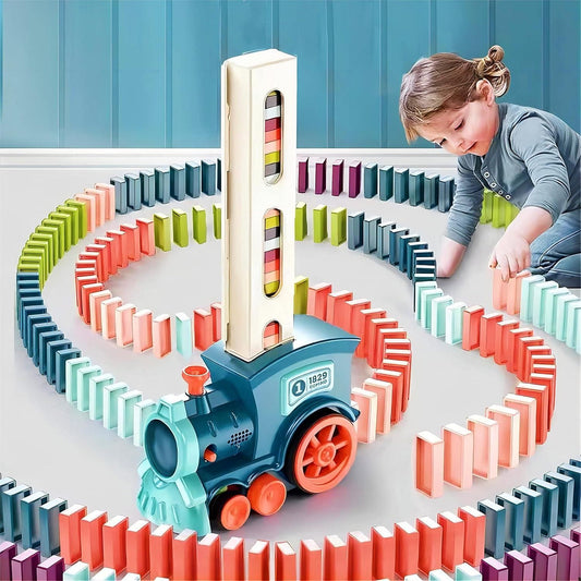Train Toy Domino Set for Kids BPA Free Plastic with Sound Effects - NuroHub