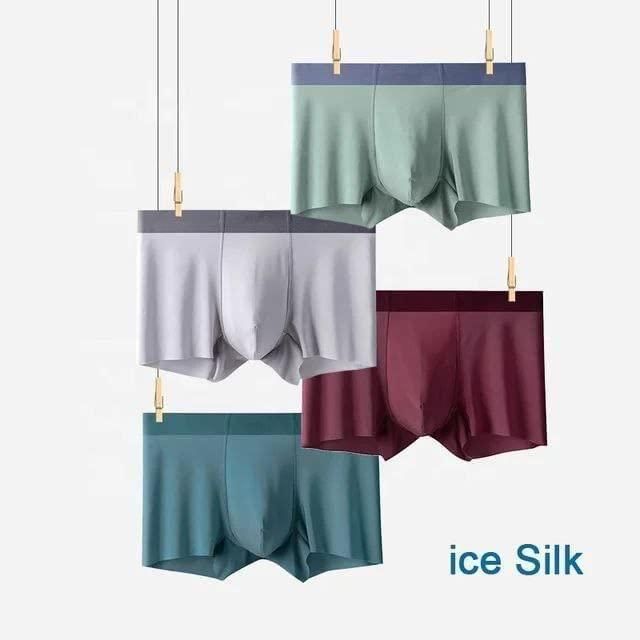 Men's Ice Silk Briefs Boxers (Pack of 3) - NuroHub