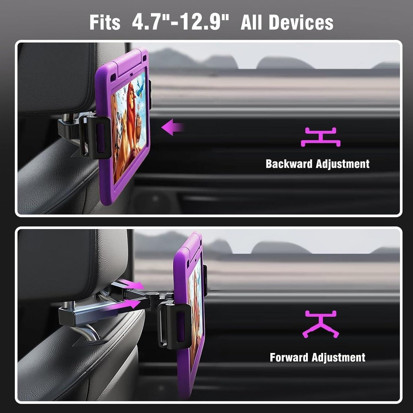 Car Headrest Phone/Tablet/iPad Holder - NuroHub