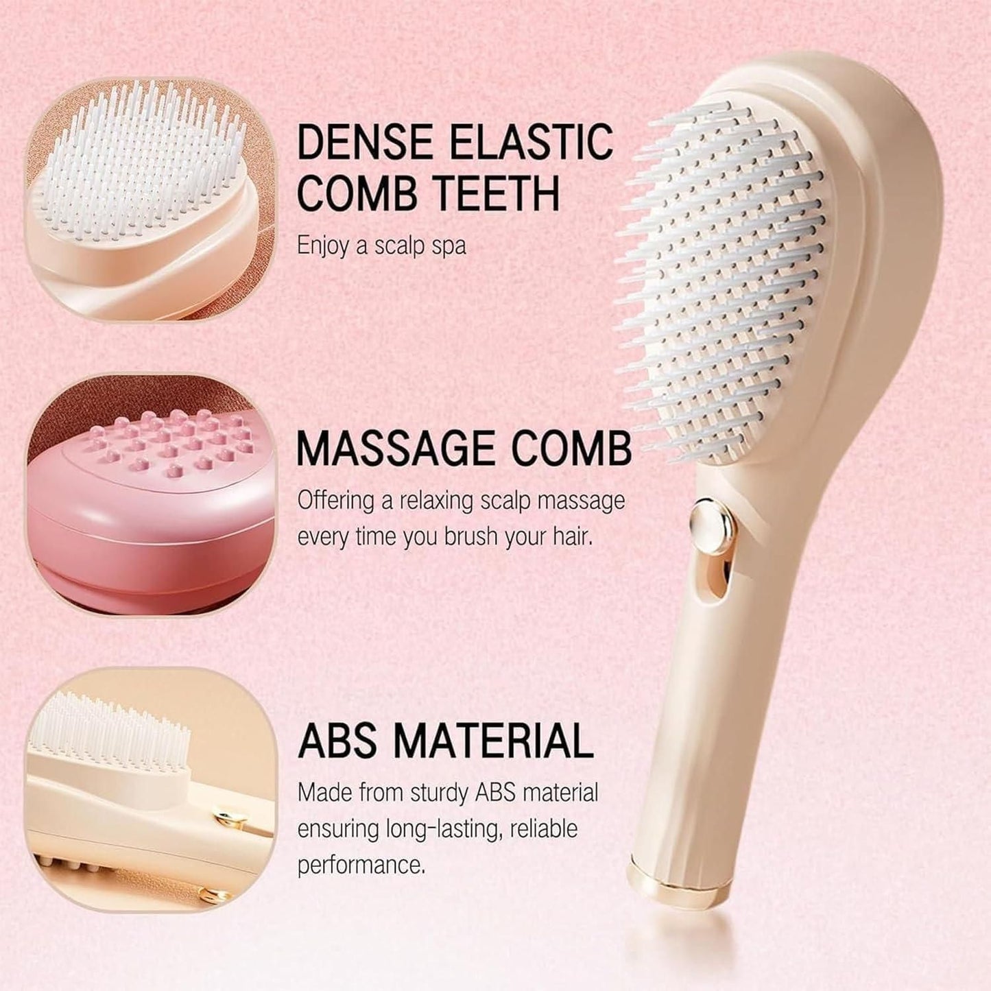 Scalp Massage Comb with Retractable Bristle - NuroHub