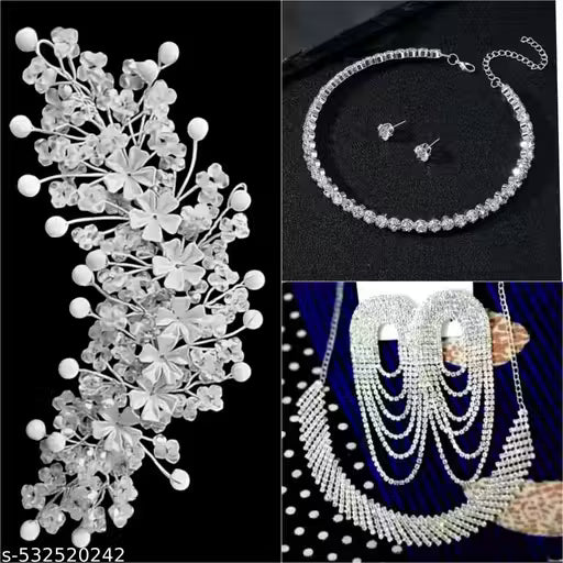 Fancy Tiara Necklace Choker -for women & girls