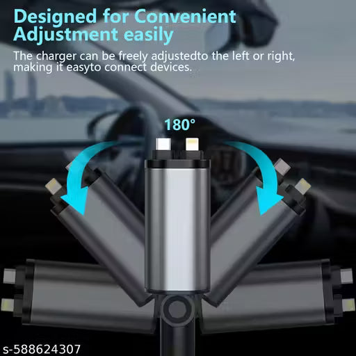 4-in-1 Retractable Car Charger |