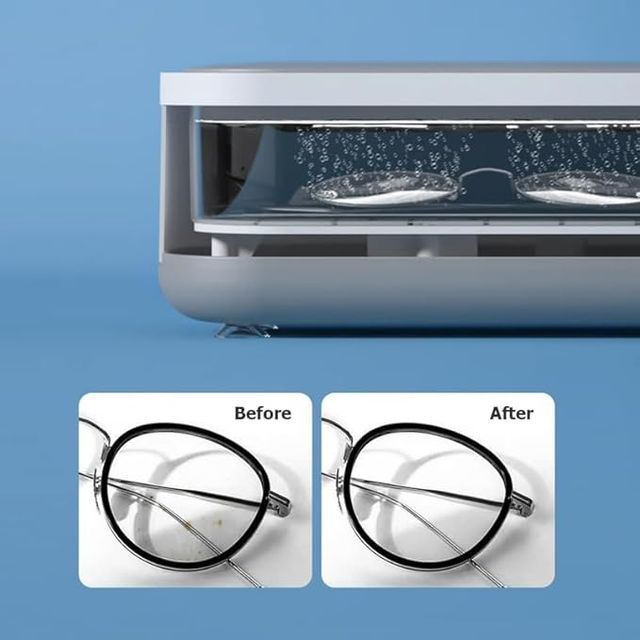 Household Mini Portable Ultrasonic Vibration Cleaning Machine for Jewelry Glasses - NuroHub