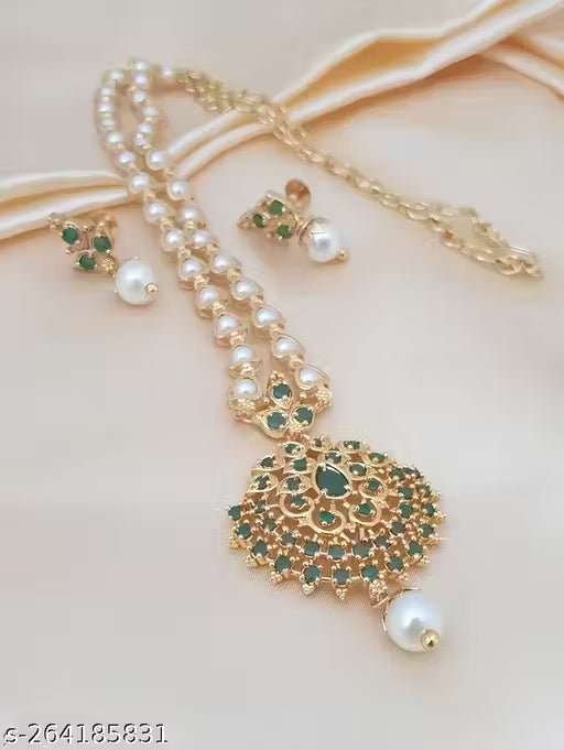 Diva Fancy Diamond Gold-Plated Finish Jewellery Set (pack of 2)