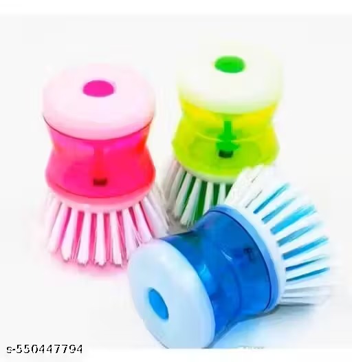 Modern Kitchen Creative Cleaning Brush with Soap Dispenser for Kitchen