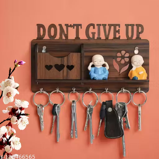 Gajkarna Creations Beautiful key Holder For Wall Dont Give Up Design Key Holders