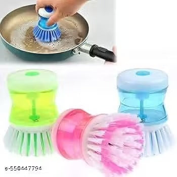 Modern Kitchen Creative Cleaning Brush with Soap Dispenser for Kitchen