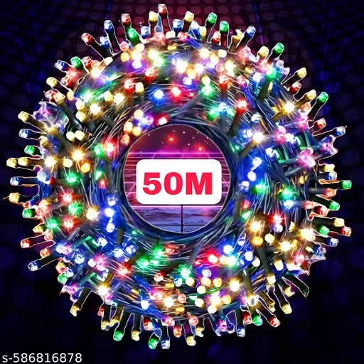 ✨ RSCT 50 Meter LED String Serial Light (Multicolor) – Pack of 1
