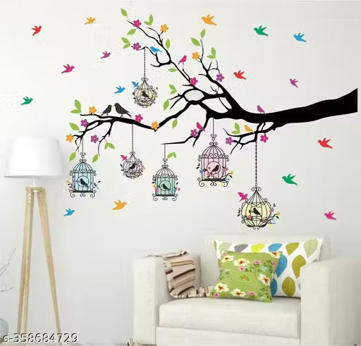 DK DECOR Wall Sticker | Decorative Wall Sticker for Living Room, Bedroom, Office, Hall and Home Decor