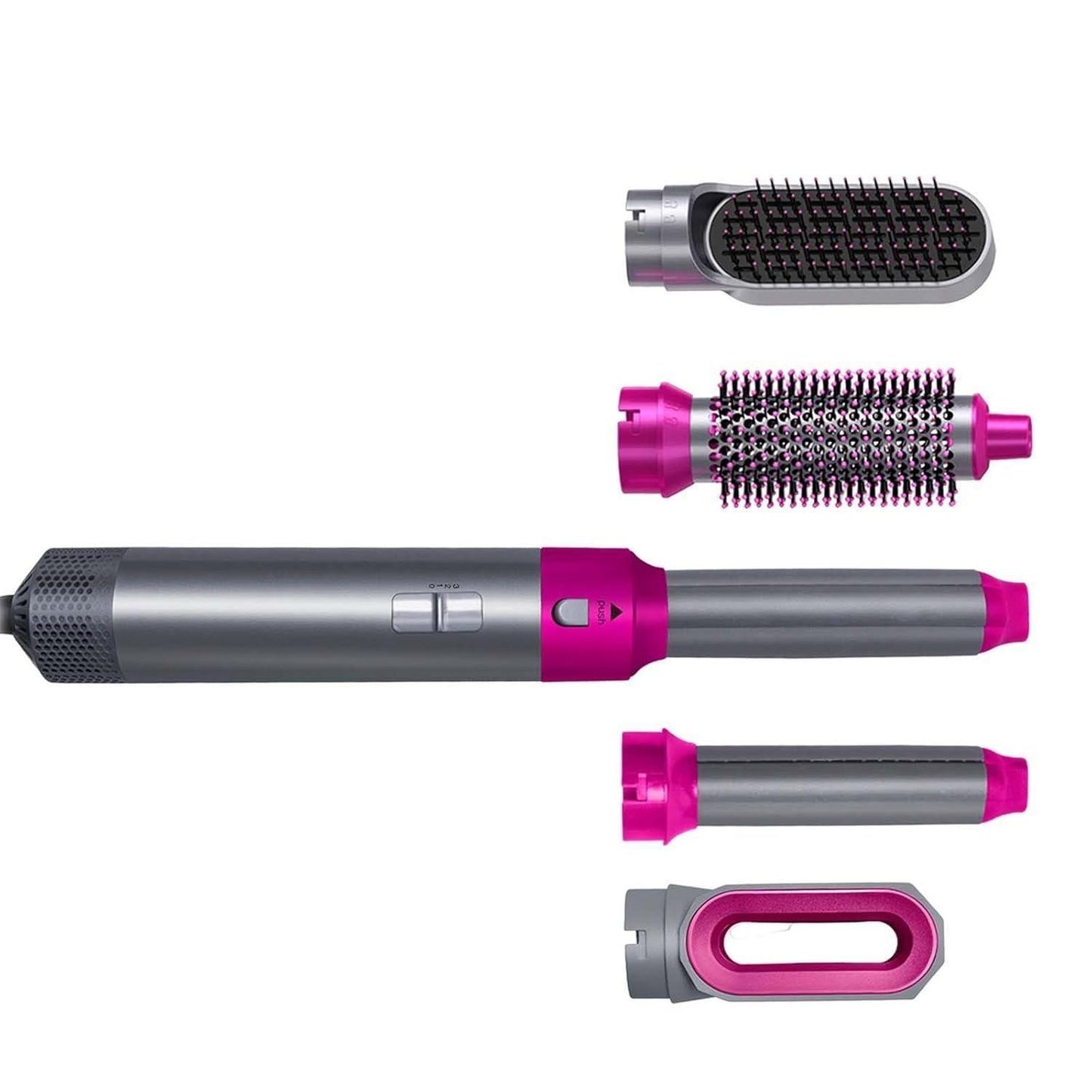 Muti-Functional 5 IN 1 Hair Styling Tool Detachable Hot Air Brush Hair Dryer with Comb - NuroHub