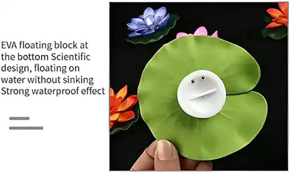 Flameless Lotus Flower Water Sensor Led Diyas (Pack of 6)