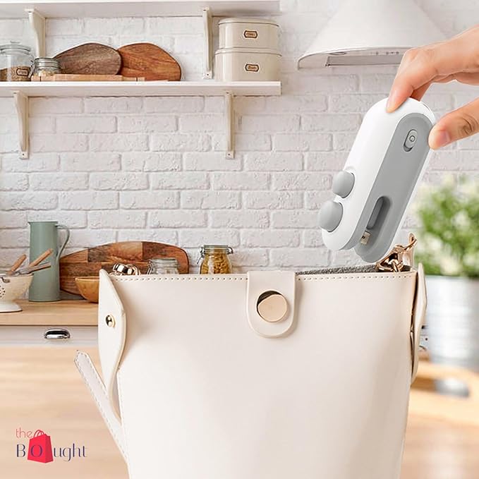 Portable Mini Sealing Machine 2 in 1 USB Rechargeable Magnetic Heat Sealing and Cutting Bag Sealer, Plastic Bag Sealing Machine, Multicolour