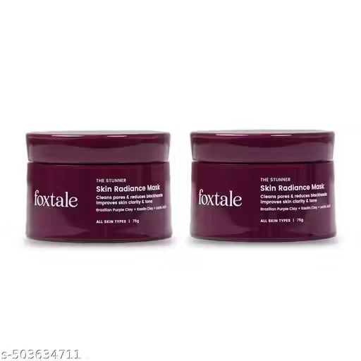Foxtale- (Pack of 2) De-Tan Face Mask for Glowing Skin