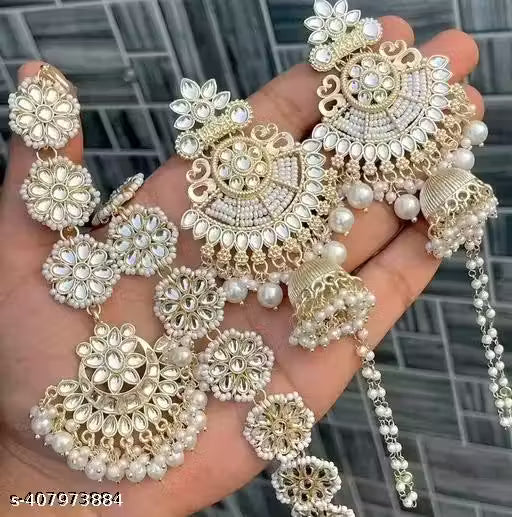 WOMENS NEW RAJSTHANI SISFULL WITH MANGTIKA ERRINGS COMBO PACK FOR WOMEN AND GIRL