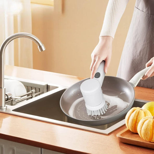 5 in 1 Handheld Bathroom Cleaning Brush Scrubber with Charging Cord - NuroHub