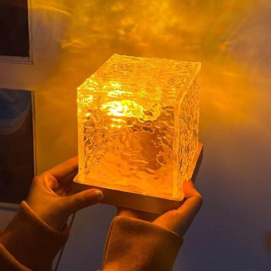 Rotating Water Ripple Night Light Aura Lamp - NuroHub
