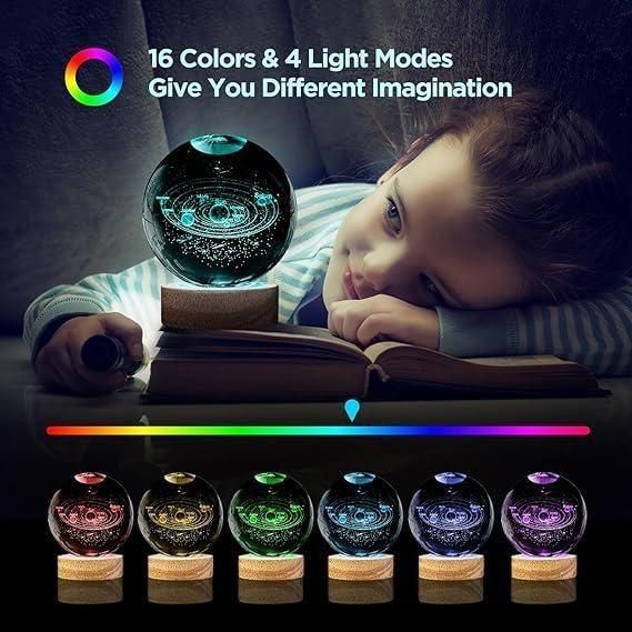 3D Crystal Lamp Ball(Assorted Design) - NuroHub