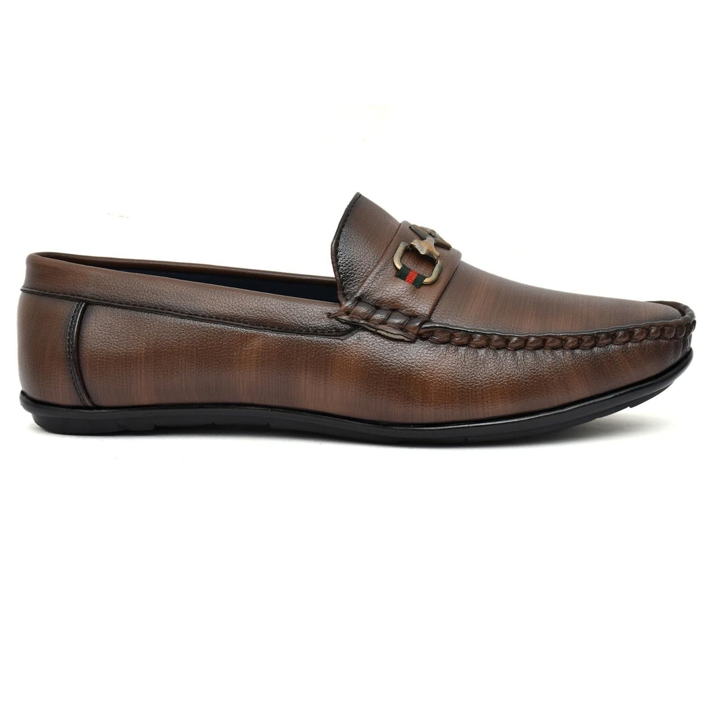 Brown Vegan Leather Loafers - NuroHub