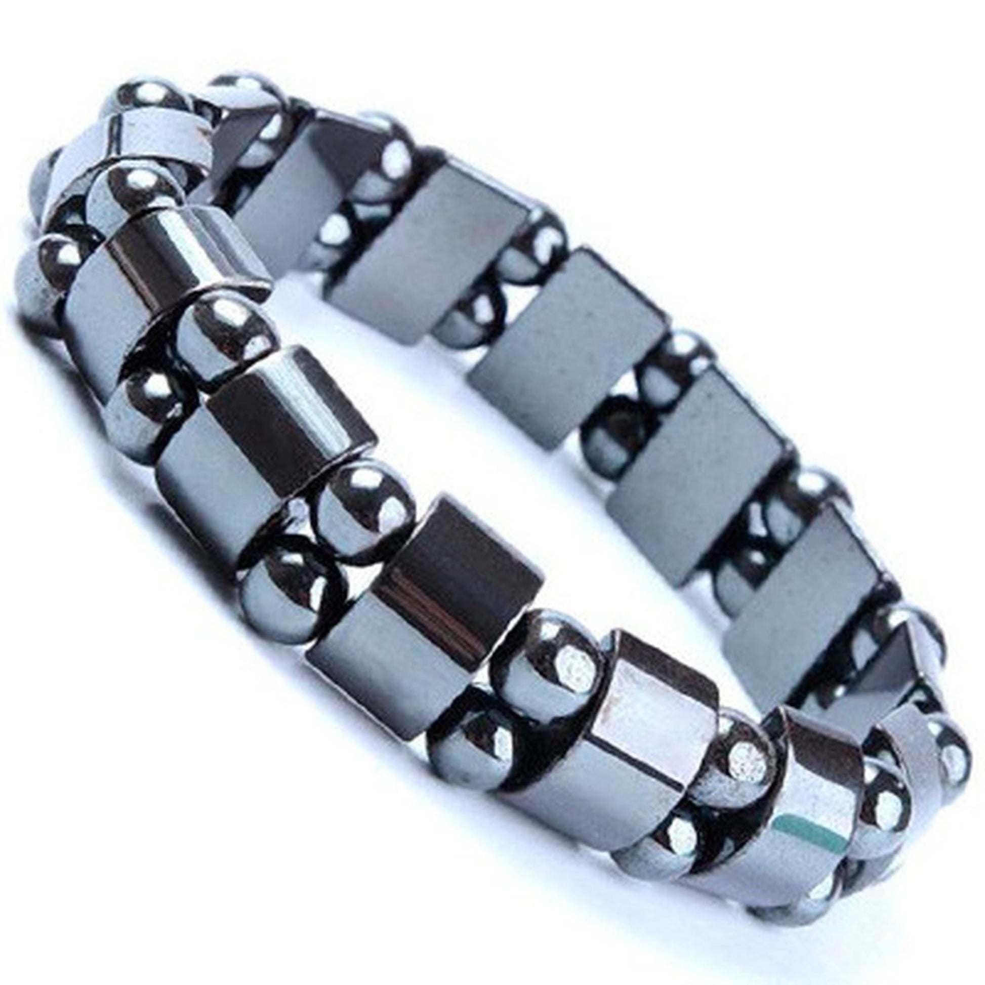 Magnetic Sugar Control Bracelet,Unisex Stylish Health Care Magnetic Black Stone Therapy Bracelet - NuroHub