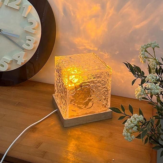 Rotating Water Ripple Night Light Aura Lamp - NuroHub