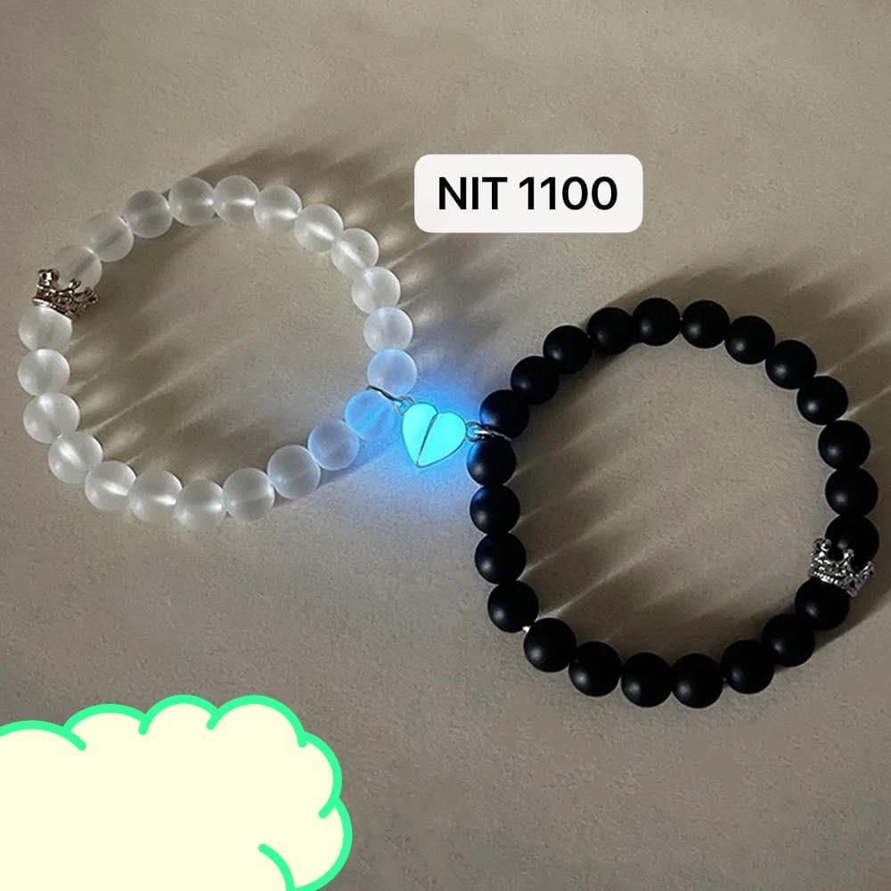 2pcs glow in the dark lover bracelets with a pair of beleket bff bracelets - NuroHub