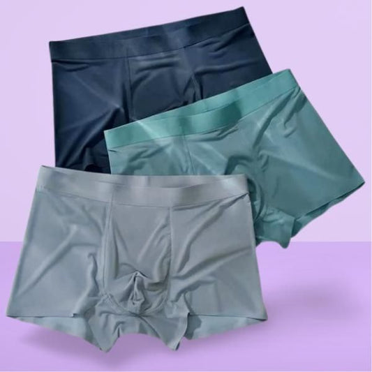 Men's Ice Silk Briefs Boxers (Pack of 3) - NuroHub