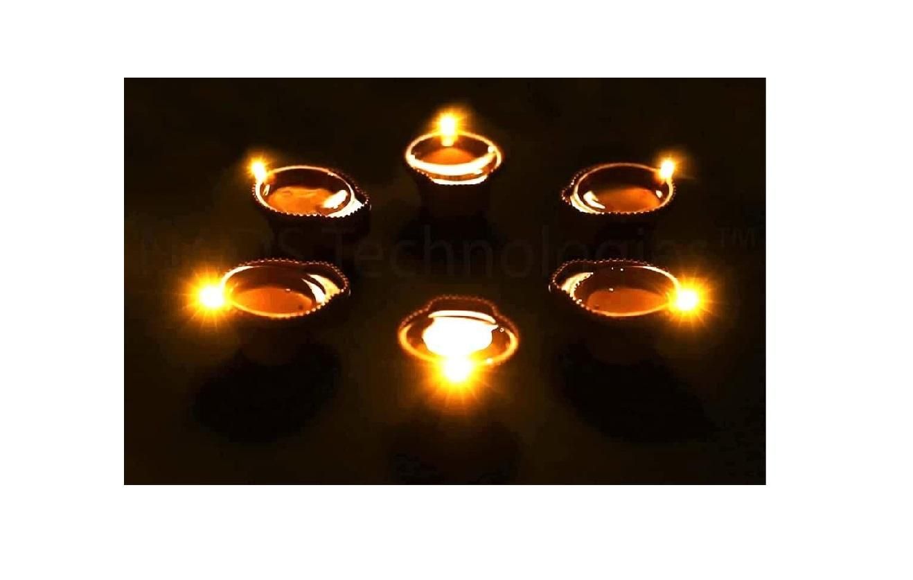 LED Light Water Sensor Diyas Plastic with, Ambient Lights, (Pack of 6/12/18/24) - NuroHub
