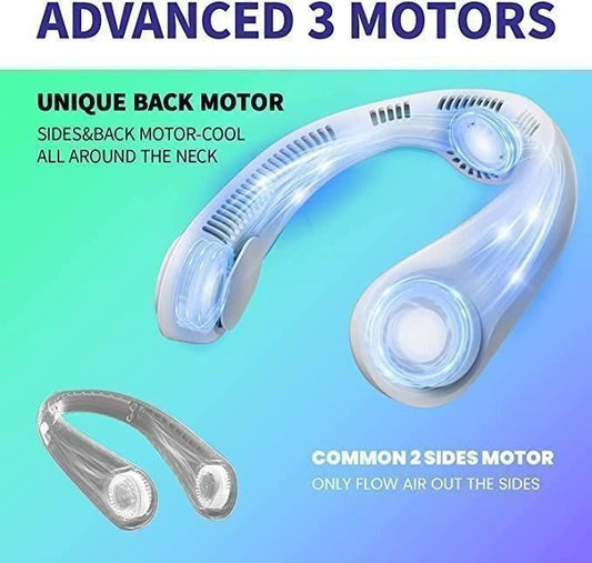 Portable Bladeless Hanging Rechargeable Neck Fan - NuroHub