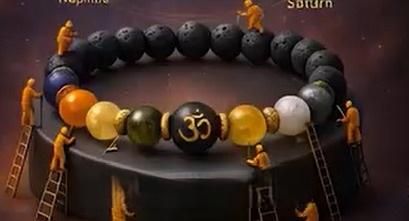 Natural Beads Om Bracelet - NuroHub