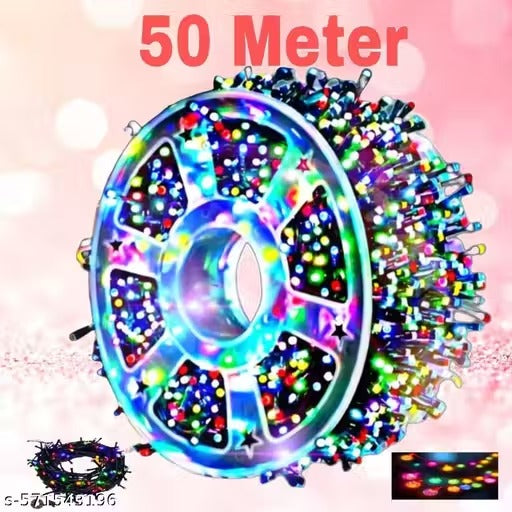 LIGHT 50 Meter Led String Serial Light, Diwali Ladi Light, Jhalar Light,