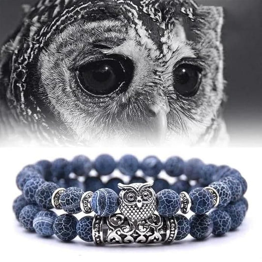 Natural Stone Owl Bracelet - NuroHub