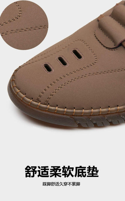 Men's Stylish Laser Cut Tan Casual Shoes - NuroHub