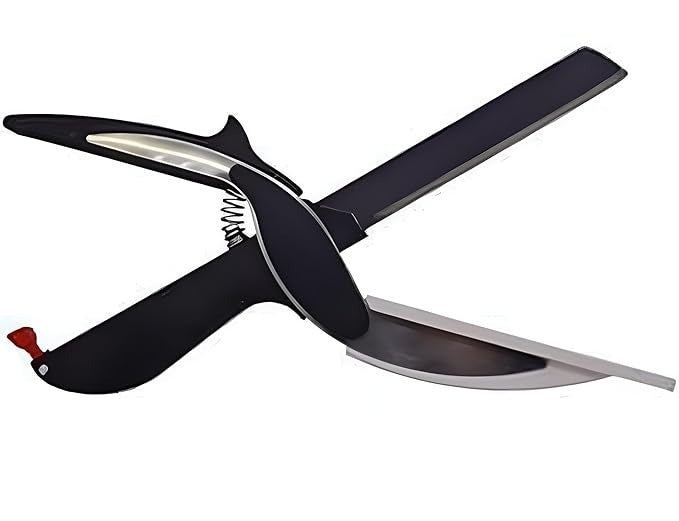 ARR 2 in 1 Sharpe Knife Scissor | Stainless Steel Blade with Locking Hinge & Spring Action