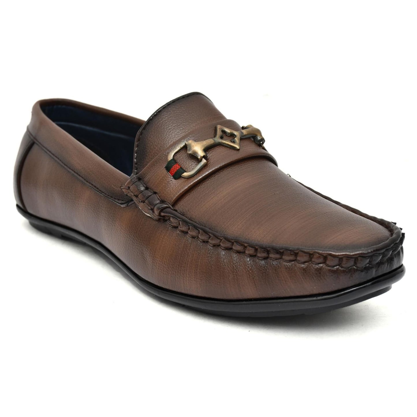 Brown Vegan Leather Loafers - NuroHub