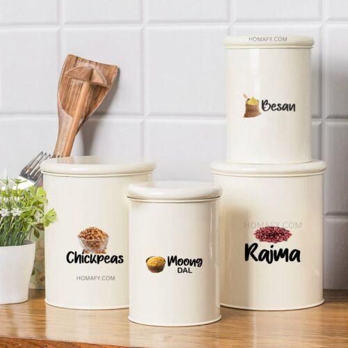 Waterproof Kitchen Spice Jar Label Stickers (Pack of 1 - 60 Stickers) - NuroHub