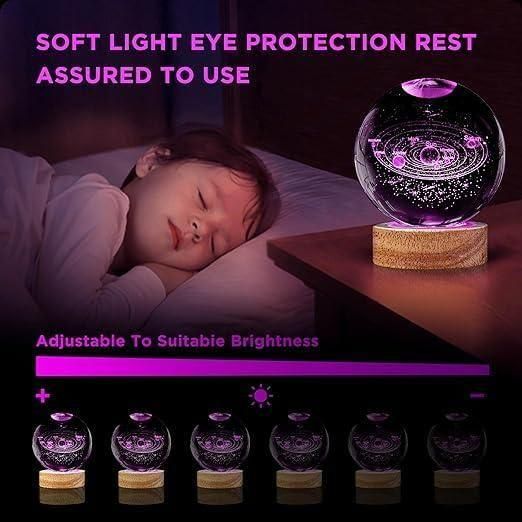 3D Crystal Lamp Ball(Assorted Design) - NuroHub