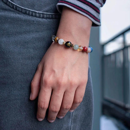 Natural Beads Om Bracelet - NuroHub