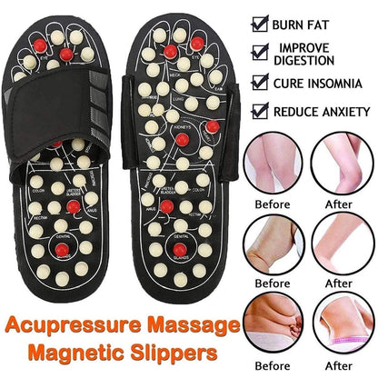 Acupressure and Magnetic Therapy Paduka Slippers for Full Body Blood Circulation For Men and Women - NuroHub