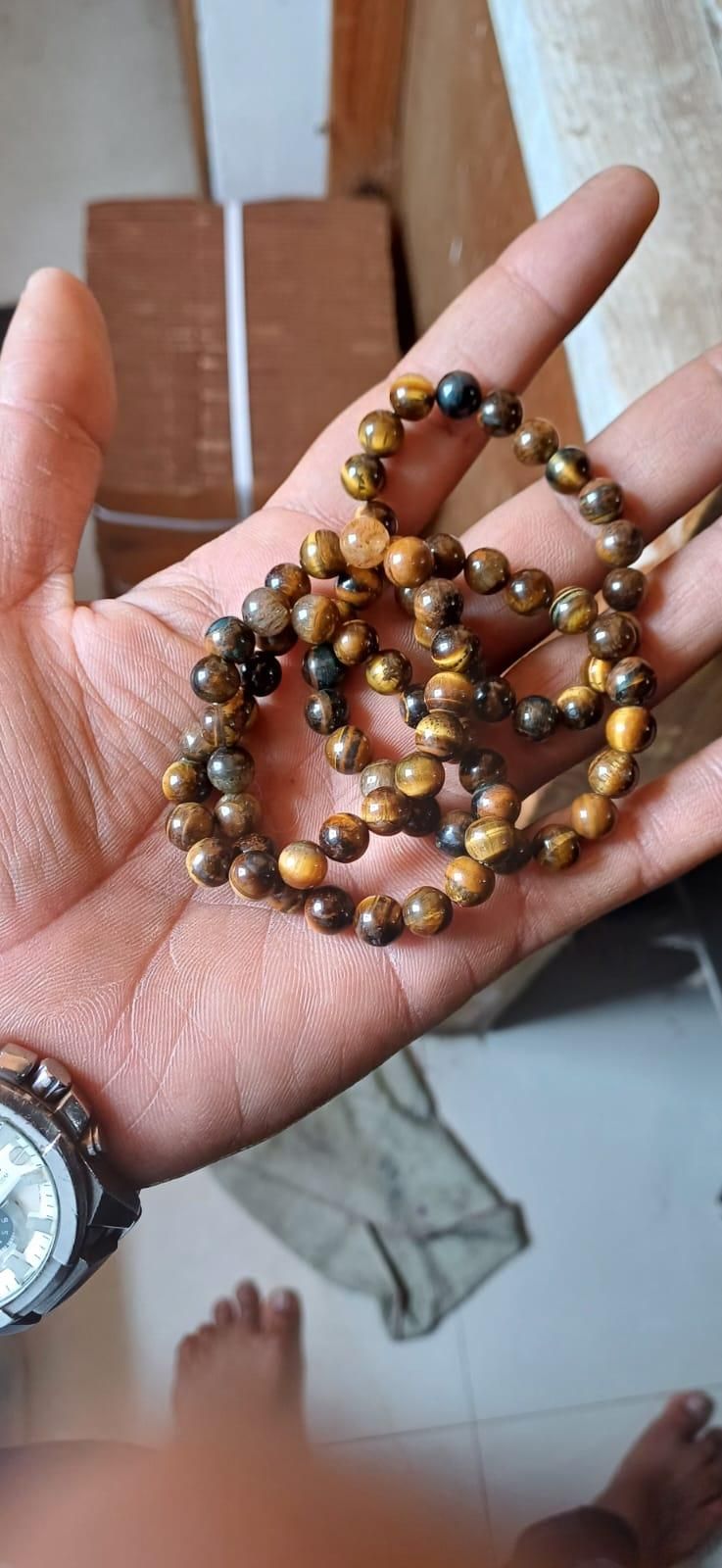 Tiger Eye Yellow Crystal Healing Stone Bracelet - NuroHub