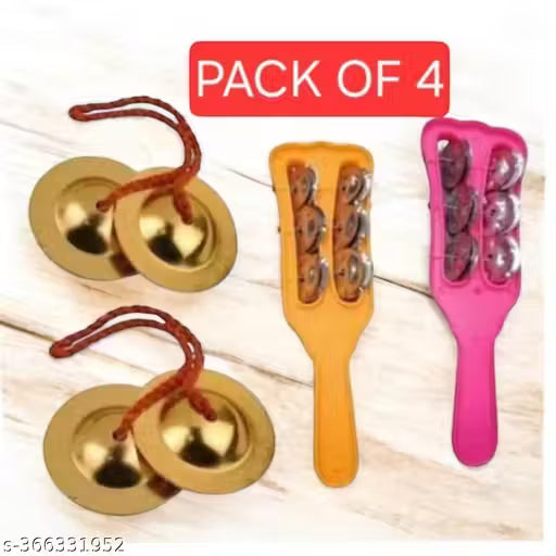 Combo set of 2 majira and 2 jhunjhuna best fot Bhajan