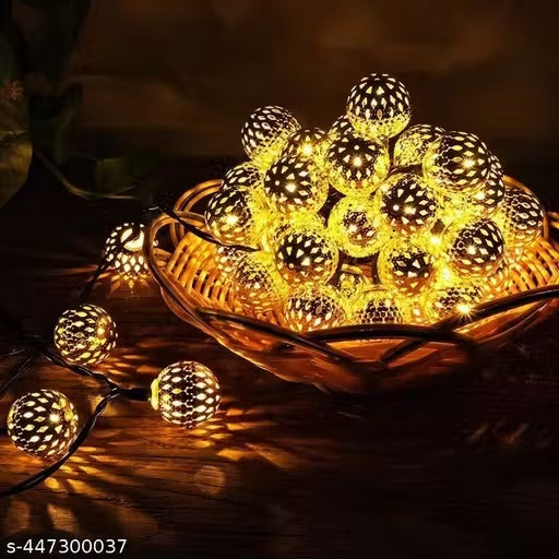 Moroccan Ball 11ft 14 LED Fairy String Light, Diwali Lights for Decoration for Home