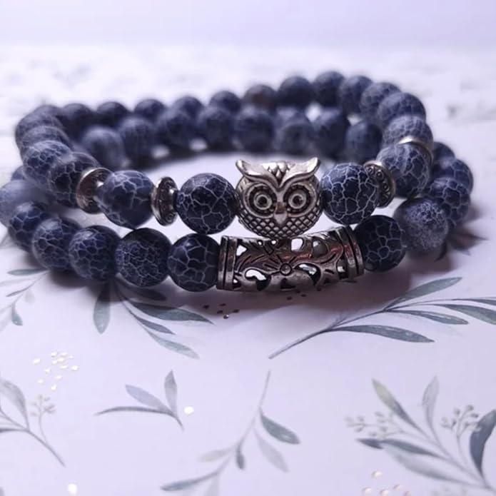 Natural Stone Owl Bracelet - NuroHub
